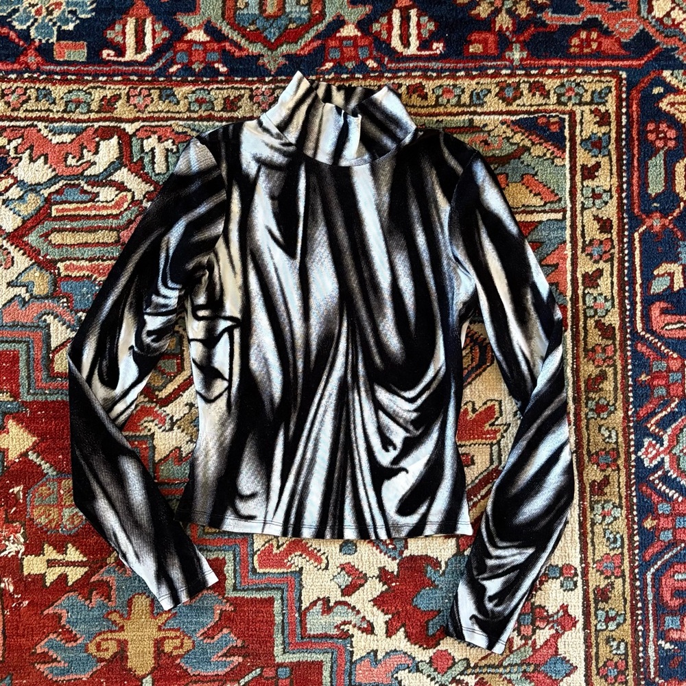 Eckhaus Latta Monochrome Patterned Top